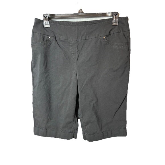 Westbound Pants - Westbound Woman’s Shorts Size 16 Black Cuffed At Legs 10.5 Rise Stretch